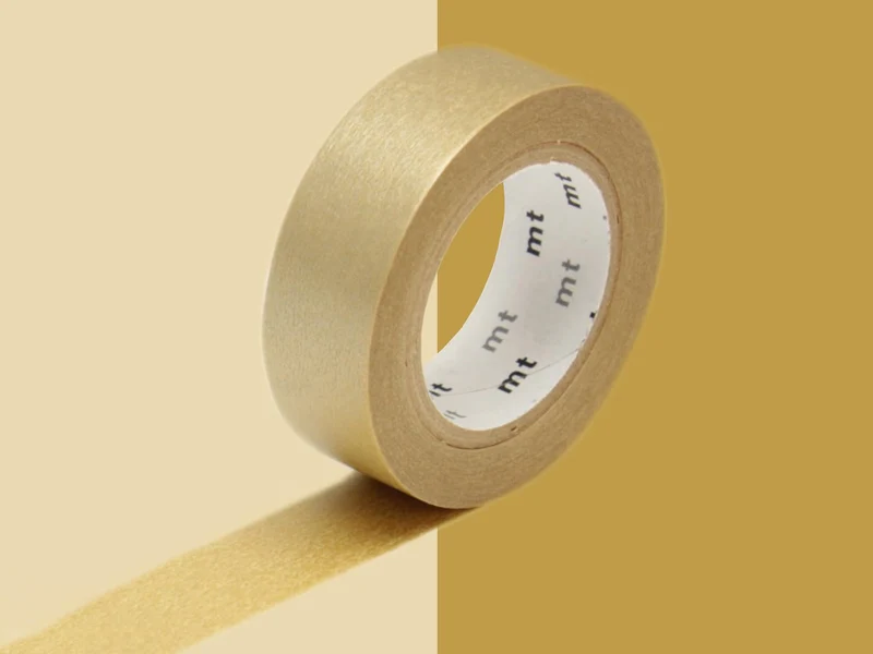Masking tape uni - Doré