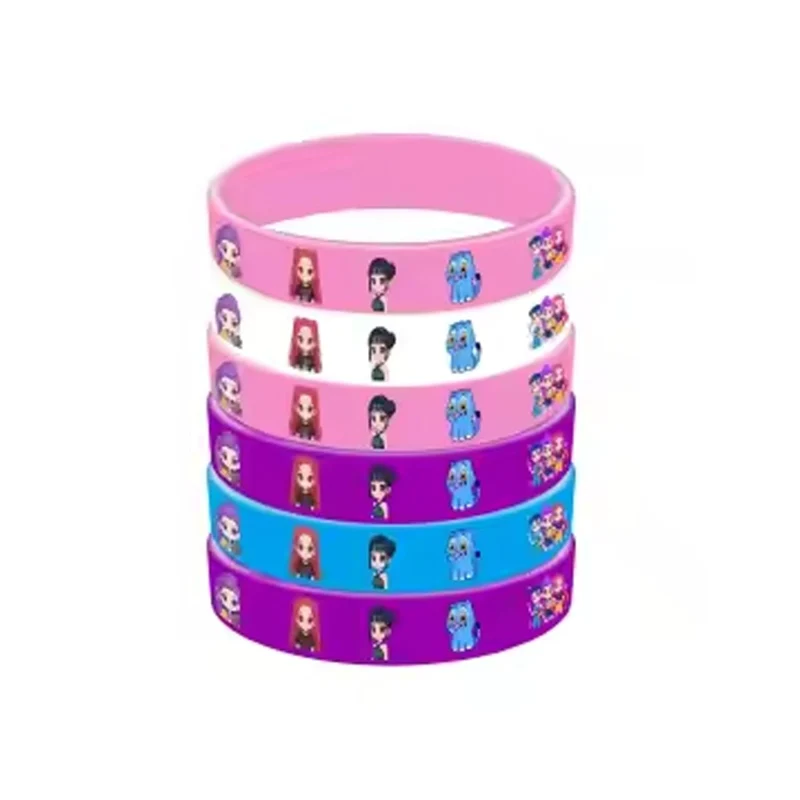 Kpop Anime Bracelets, Demon Hunter Inspired Pop Singer, 6 Count