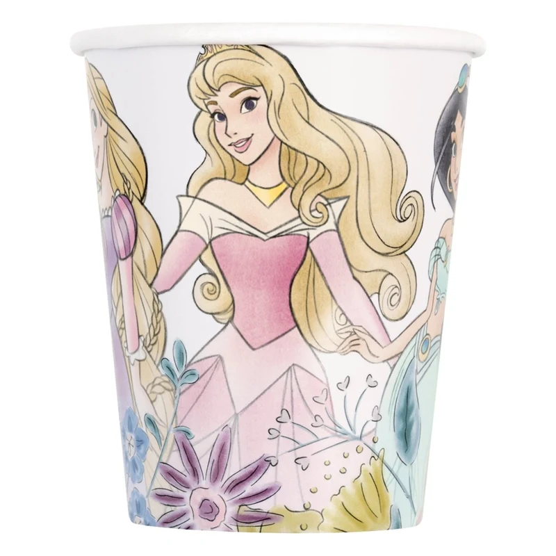 Disney Princesses Birthday Paper Cups, 9 Oz, 8 Count