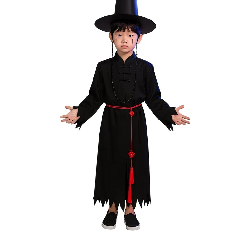 Kpop Anime Cosplay Saja Boy Costume for Kids, Demon Hunter Inspired Pop Singer
