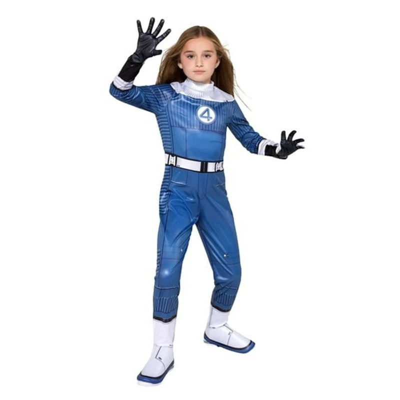 Invisible Woman Qualux Costume for Kids, Fantastic 4, Jumpsuit
