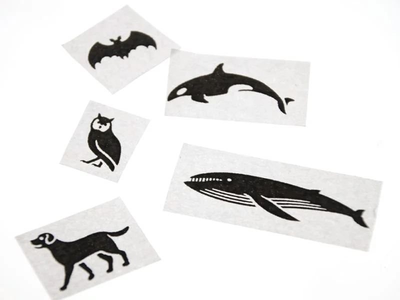 Masking tape à motifs - black animals