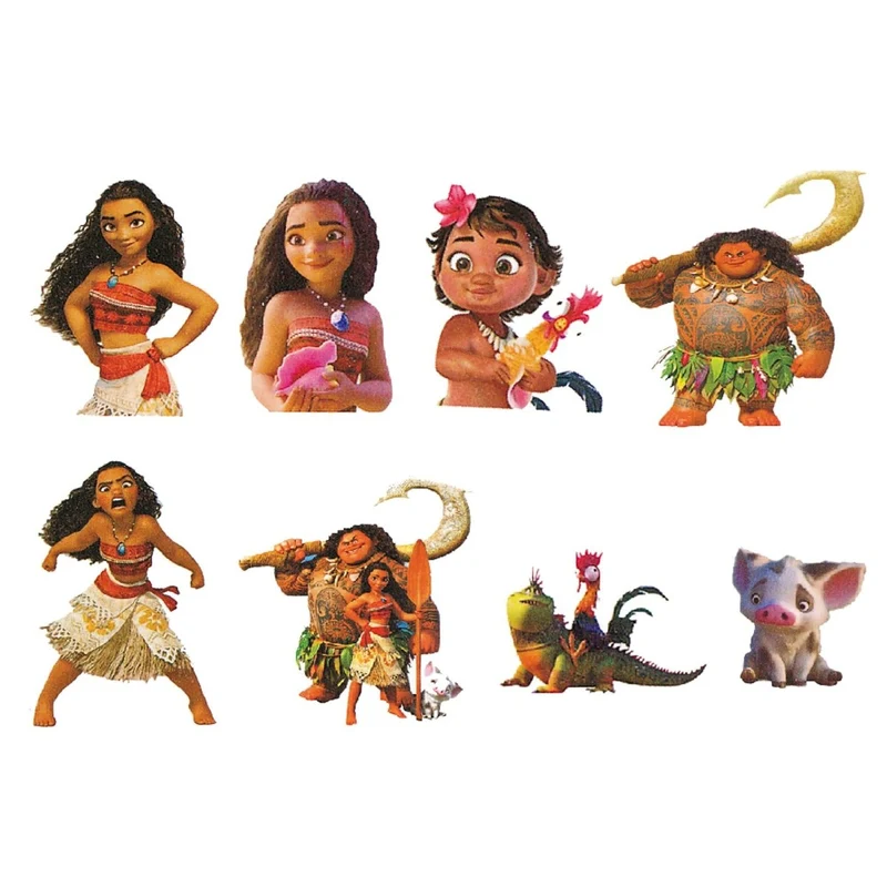 Moana Polynesian Adventurer Birthday Temporary Tattoo, 8 Count