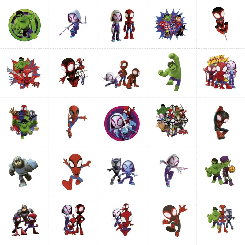 Spidey Heroes Birthday Stickers, 25 Count