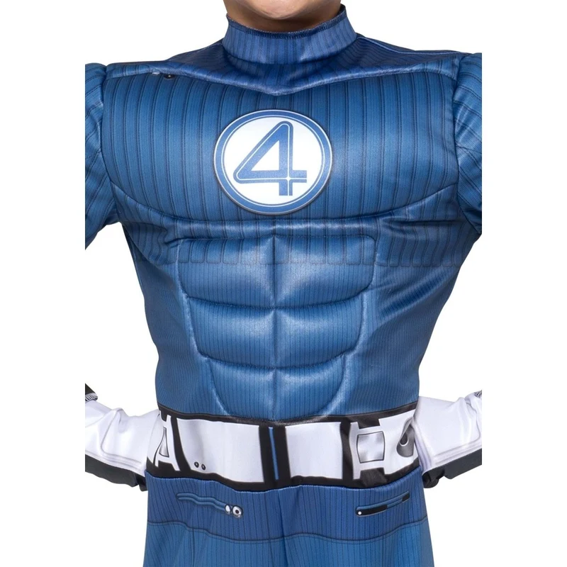 Mr. Fantastic Qualux Costume for Kids, Fantastic 4, Padded Jumpsuit