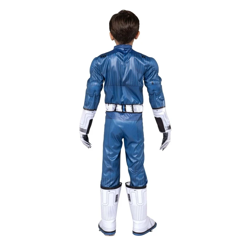 Mr. Fantastic Qualux Costume for Kids, Fantastic 4, Padded Jumpsuit