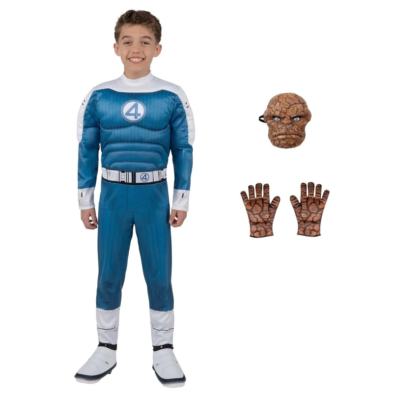 The Thing Qualux Costume for Kids, Fantastic 4, Padded Jumpsuit
