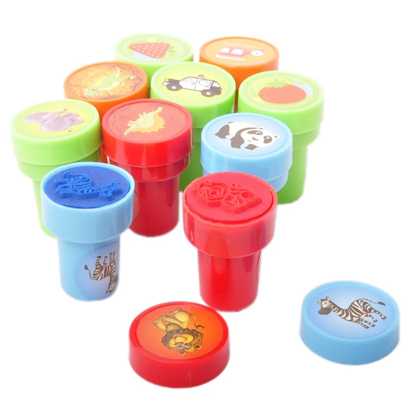 Lot de 10 tampons colorés