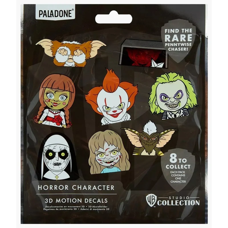 Horror Character 3D Motion Decals Blind Bag, Assortment, 1 Count