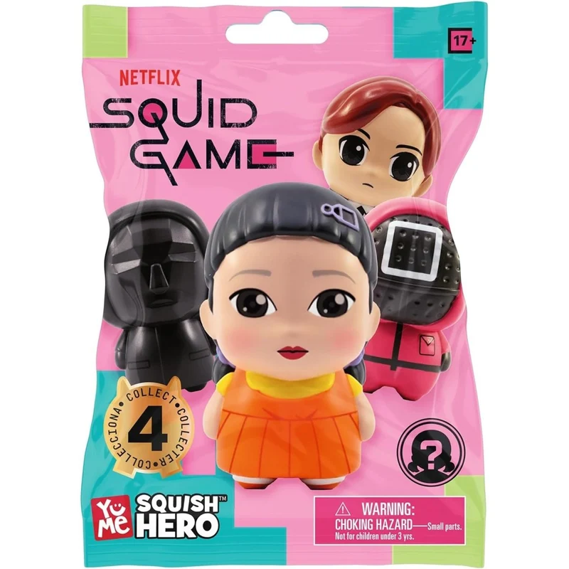 Squid Game Squish Hero Blind Bag, Assortment, 1 Count