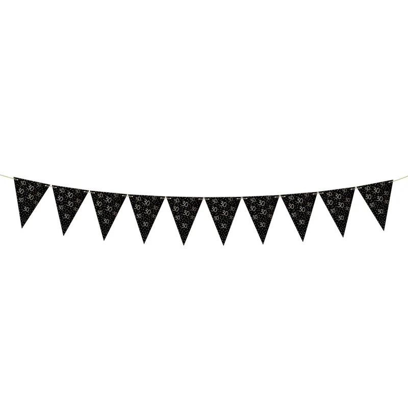 Golden Celebration 30th Birthday Pennant Banner, 157 Inches, 1 Count