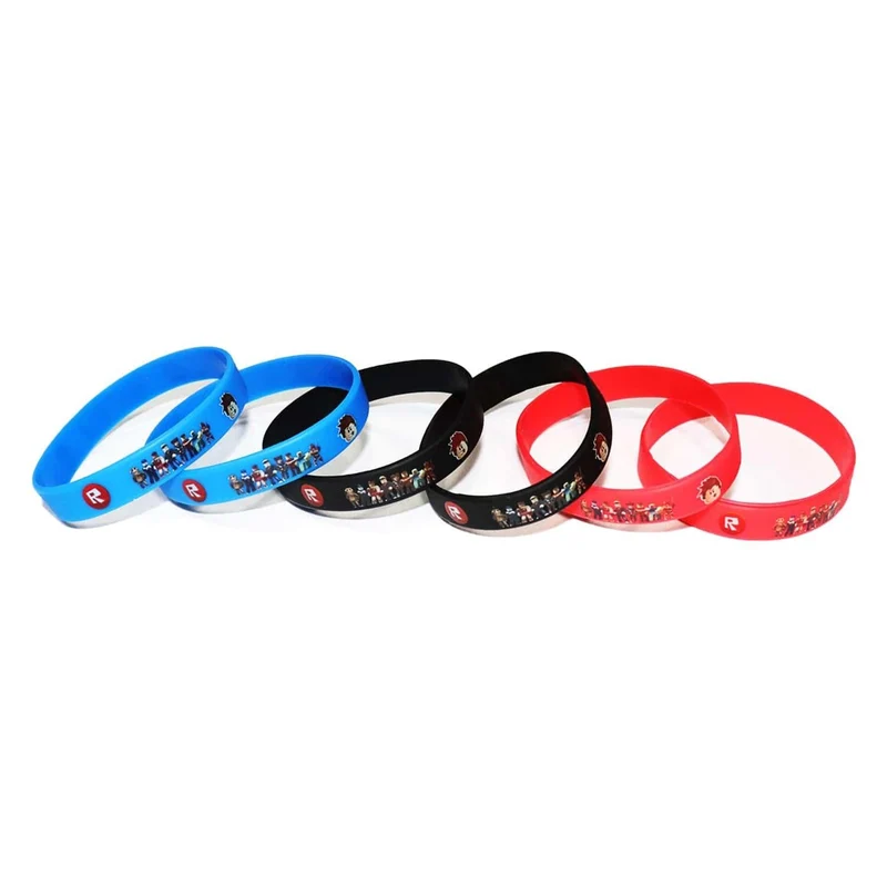 Roblox Rubber Wristband Bracelets, 6 Count