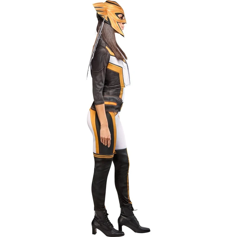 Hawk Girl Costume for Adults, Jumpsuit and Wings, DC Comics