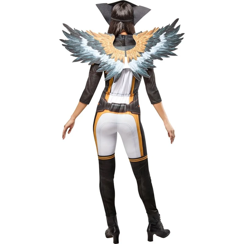 Hawk Girl Costume for Adults, Jumpsuit and Wings, DC Comics