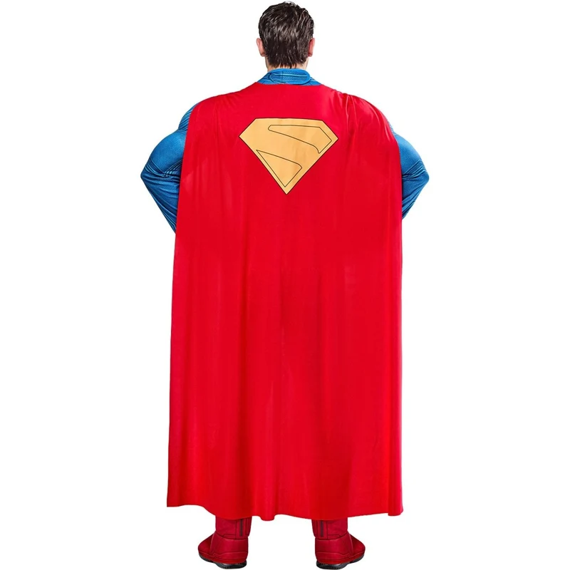 Superman Costume for Adults, Jumpsuit and Cape, DC Comics