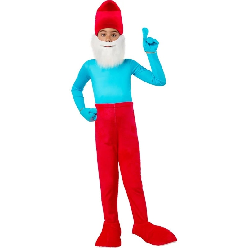 Papa Smurf Costume for Kids, Jumpsuit