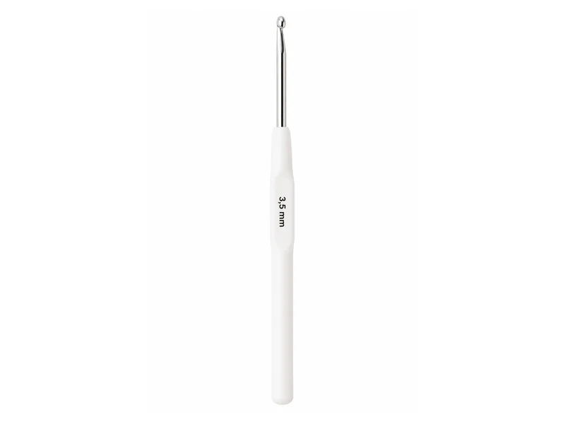 Crochet 3,5 mm - Aluminium Blanc