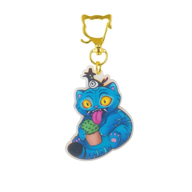 Kpop Anime Derby Keychain, Demon Hunter Inspired Pop Singer, 1 Count