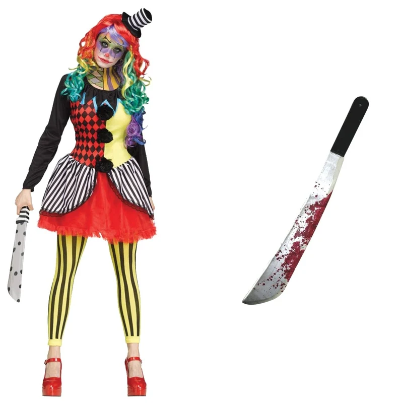 Freak Show Clown Costume Kit for Adults