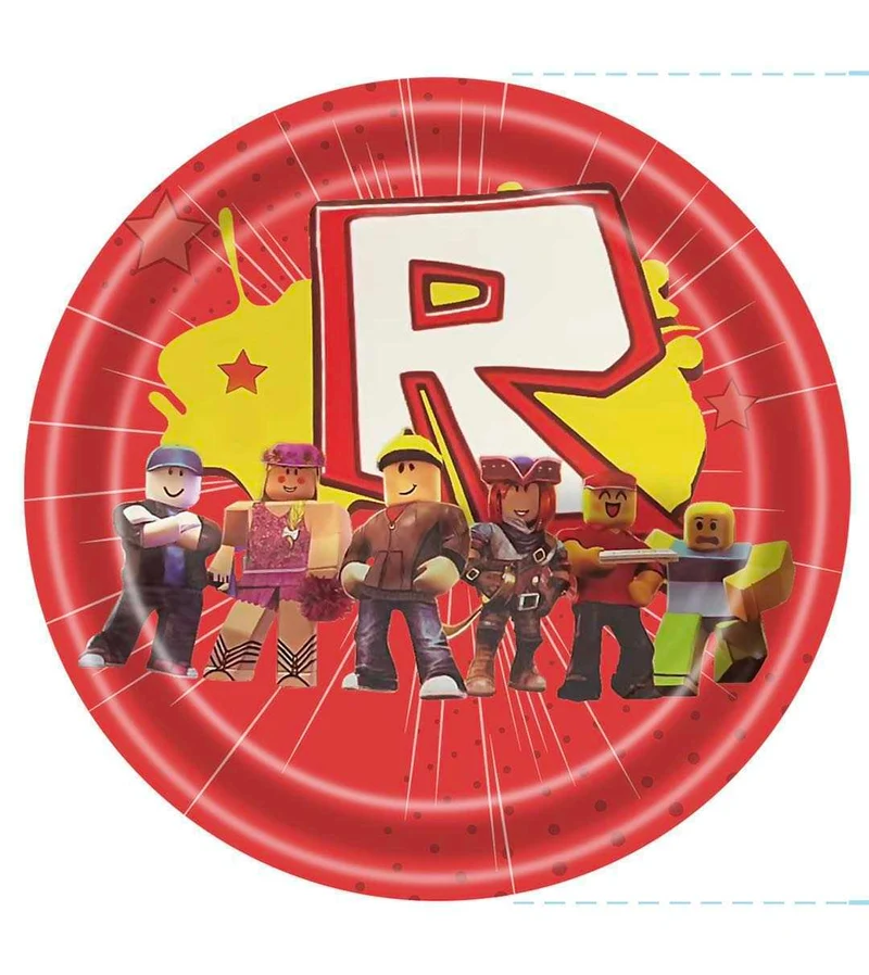 Roblox Lunch Paper Plates, 9 in, 10 Count