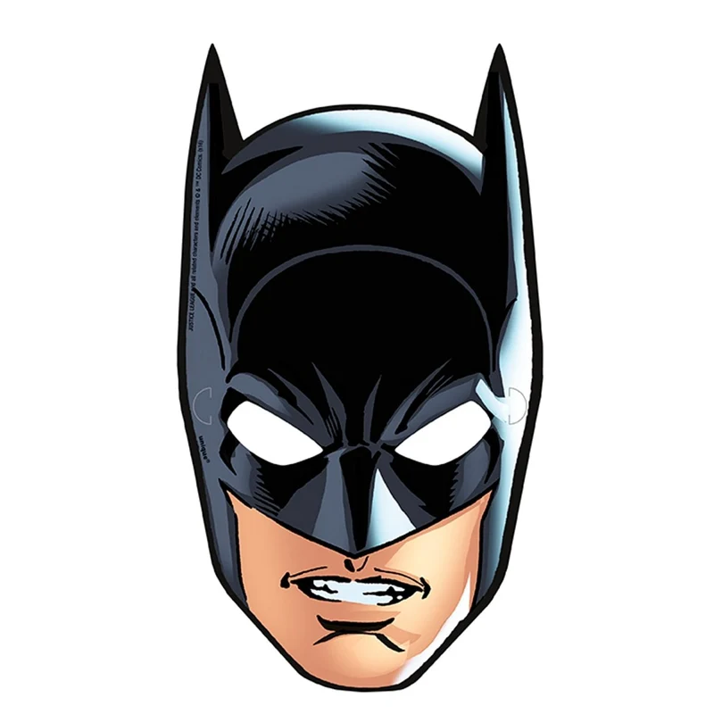 Justice League Paper Party Masks, 8 Count