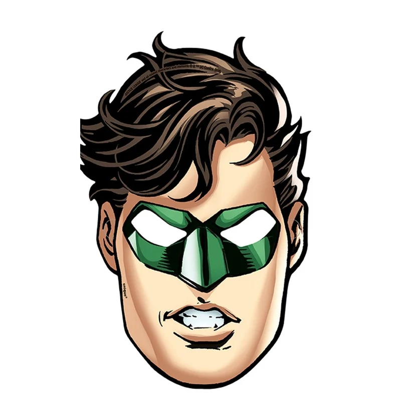 Justice League Paper Party Masks, 8 Count