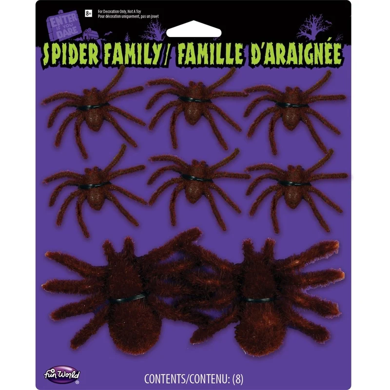 Fuzzy Spider Family, Assortment, 1 Count