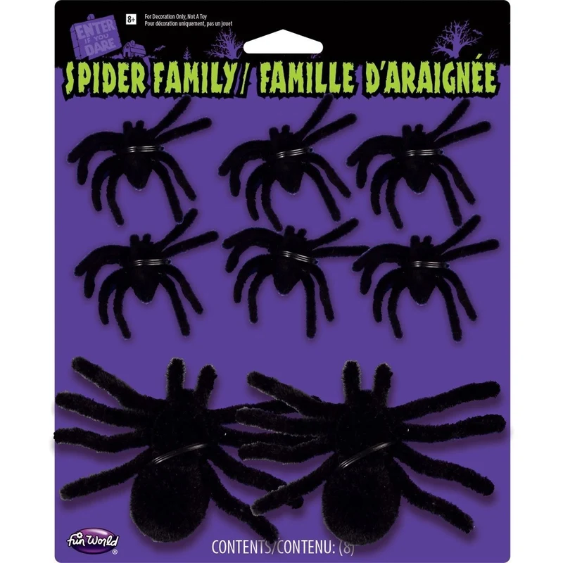 Fuzzy Spider Family, Assortment, 1 Count