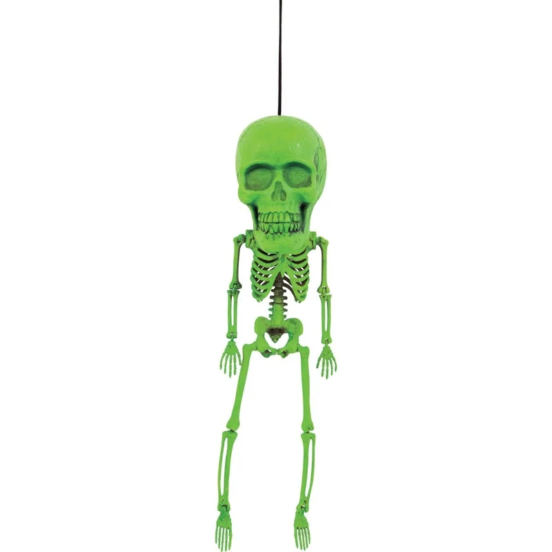 Neon Big Head Skeleton, 17 Inches, Assortment, 1 Count
