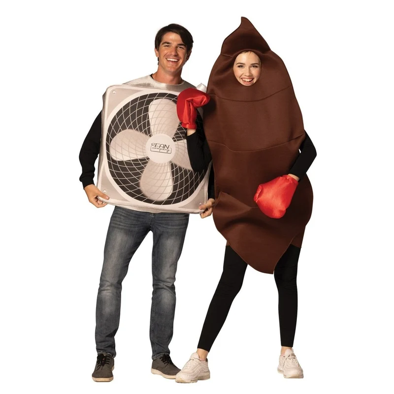 Shit Hits the Fan Couple Costume for Adults