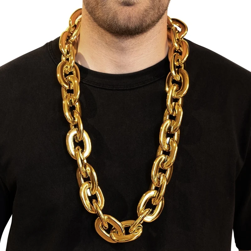 Chunky Gold Chain, 35 Inches, 1 Count