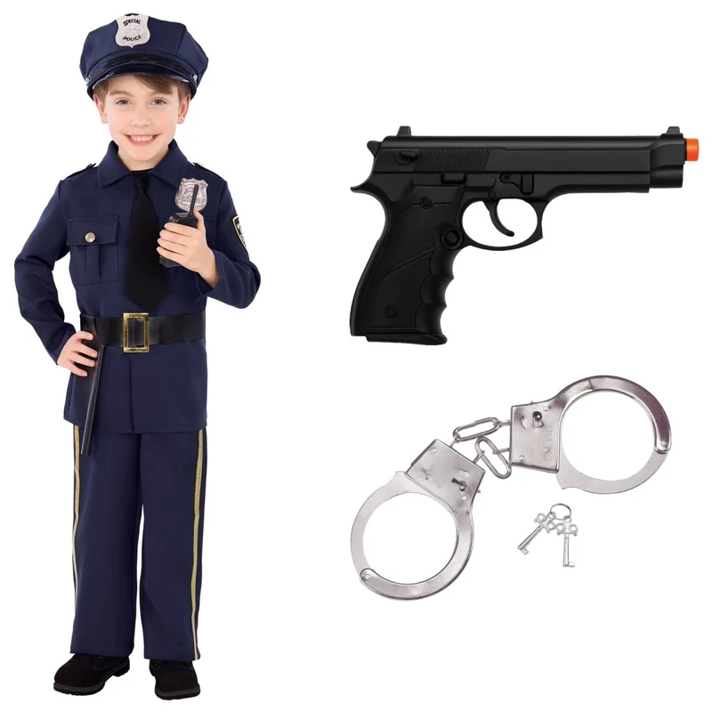 Police Officer Costume Kit for Kids