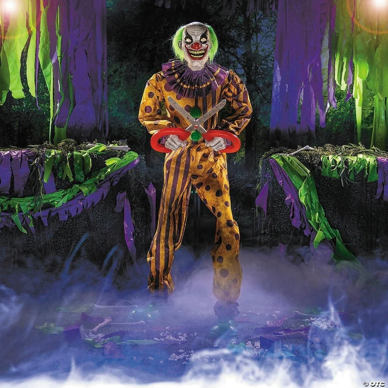 Animated Snippers the Clown Animatronic, 72 Inches, 1 Count