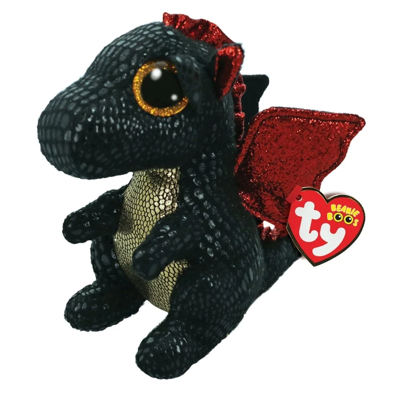 TY Beanie Boos Plush, Grindal the Dragon, 6 Inches, 1 Count