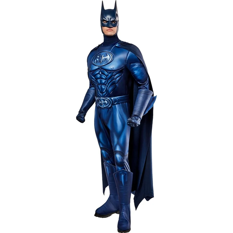 Batman Padded Costume for Adults, Jumpsuit and Cape, DC Comics