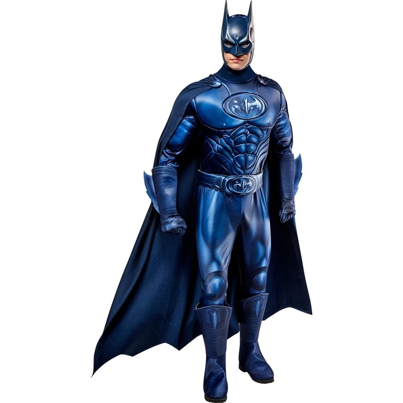 Batman Padded Costume for Adults, Jumpsuit and Cape, DC Comics