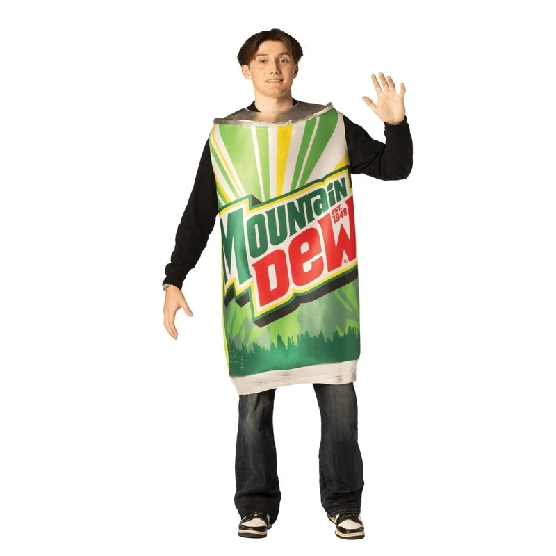 Mountain Dew Can Costume for Adults