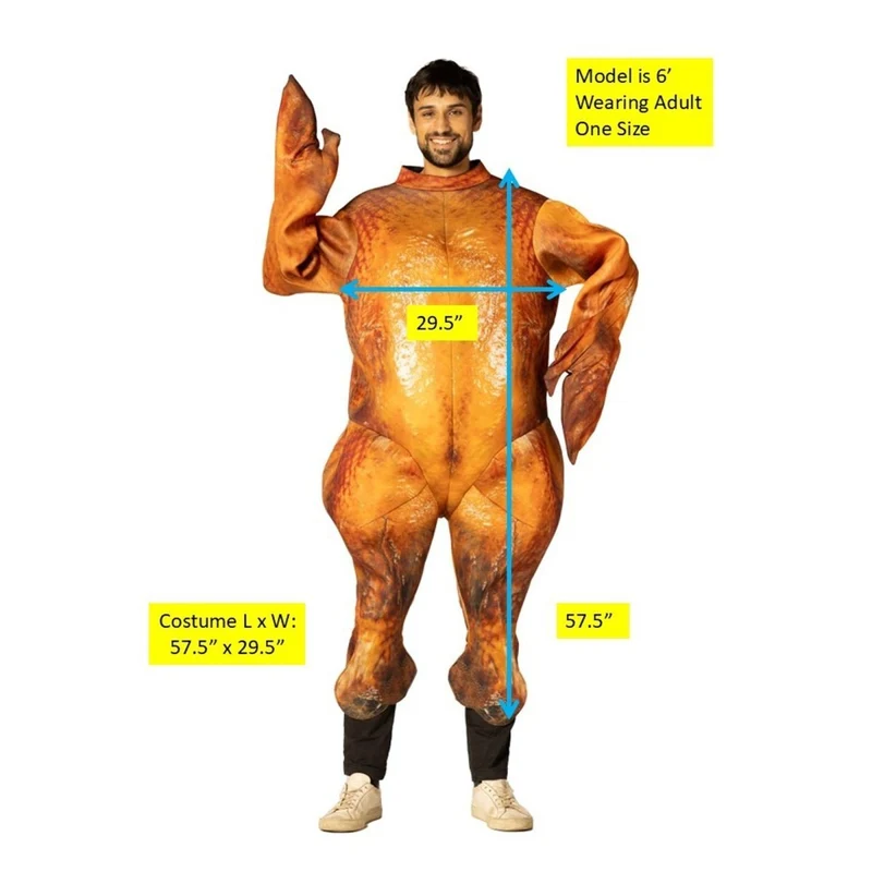 Cooked Turkey Costume for Adults