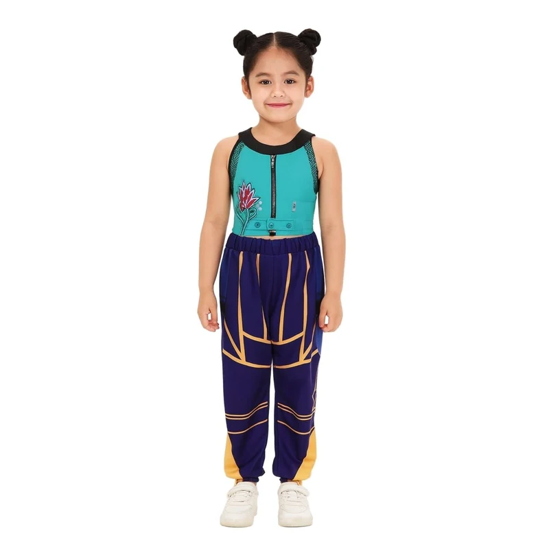 Kpop Anime Cosplay Zoey Idol Rapper Costume for Kids, Demon Hunter Inspired Pop Singer