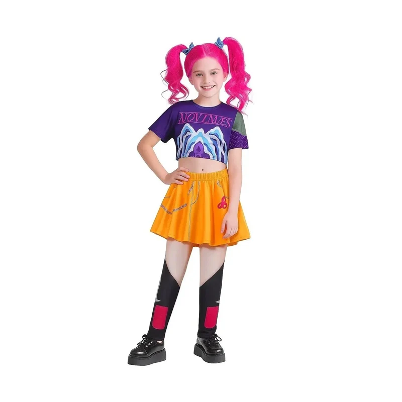 Kpop Anime Cosplay Mira Costume for Kids, Demon Hunter Inspired Pop Singer