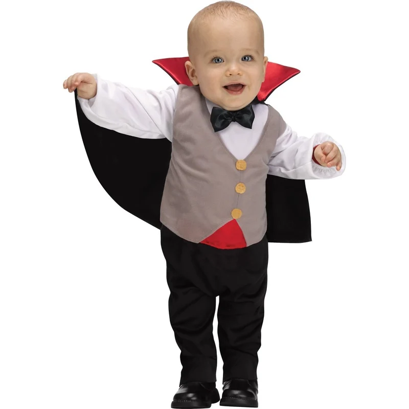 Lil' Dracula Costume for Toddlers, Jumpsuit with Cape