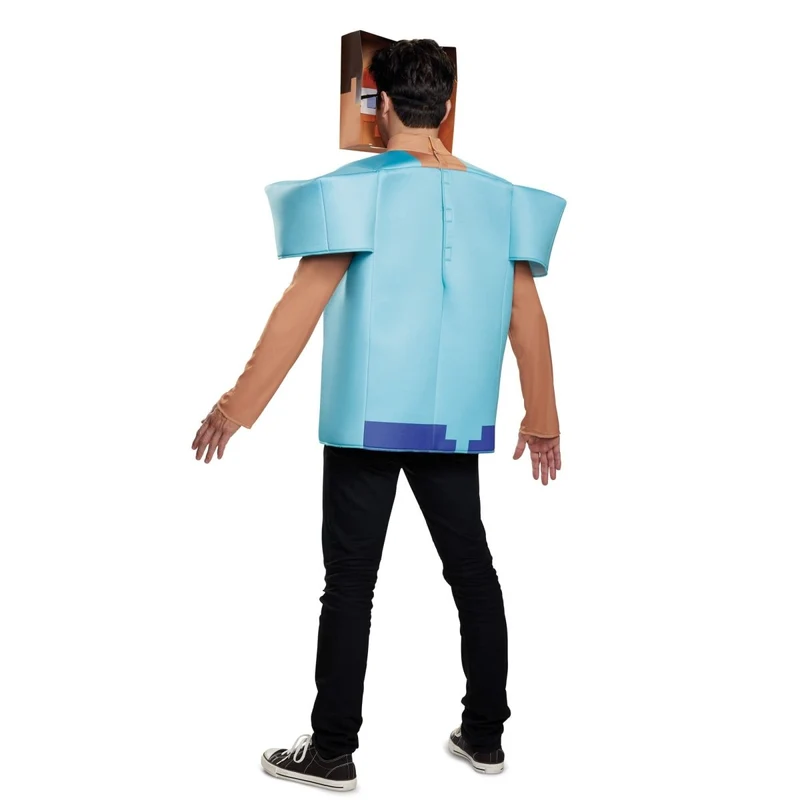 Steve Classic Costume for Adults, Minecraft