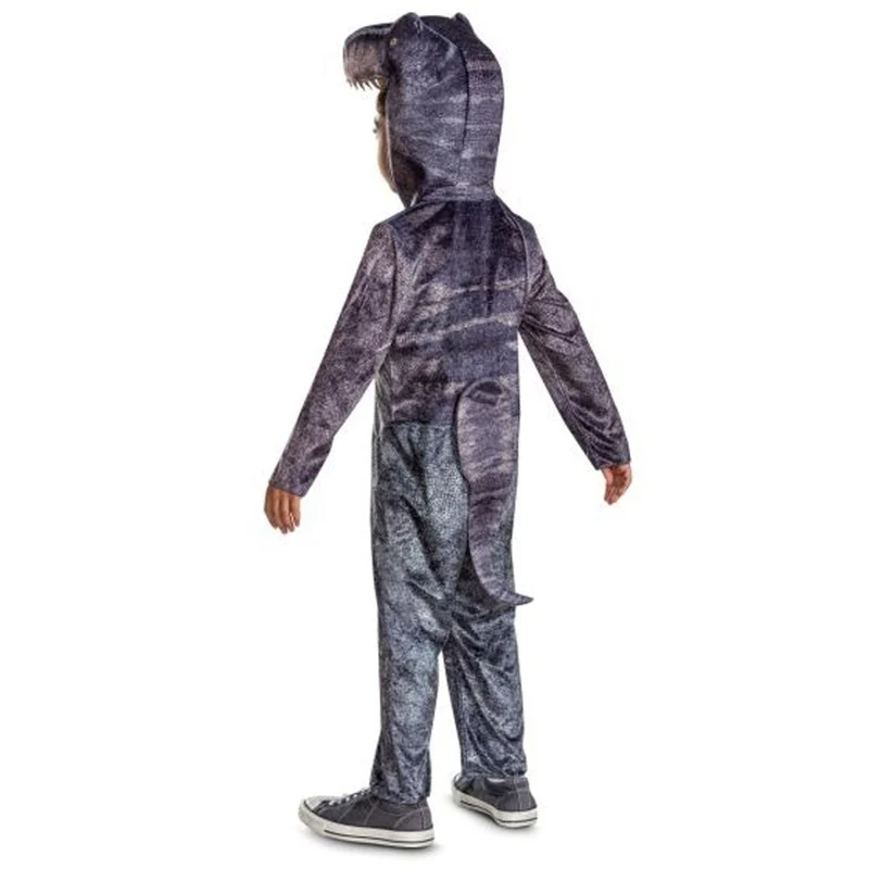 T-Rex Rebirth Classic Costume for Kids, Jurassic World, Hooded Jumpsuit