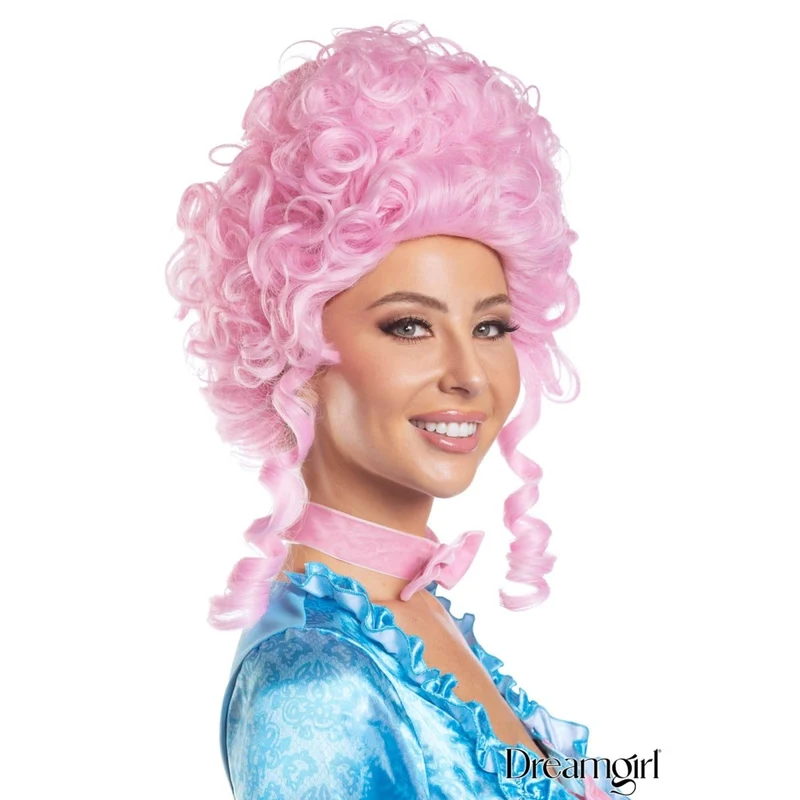 Pink Queen Marie Wig for Adults