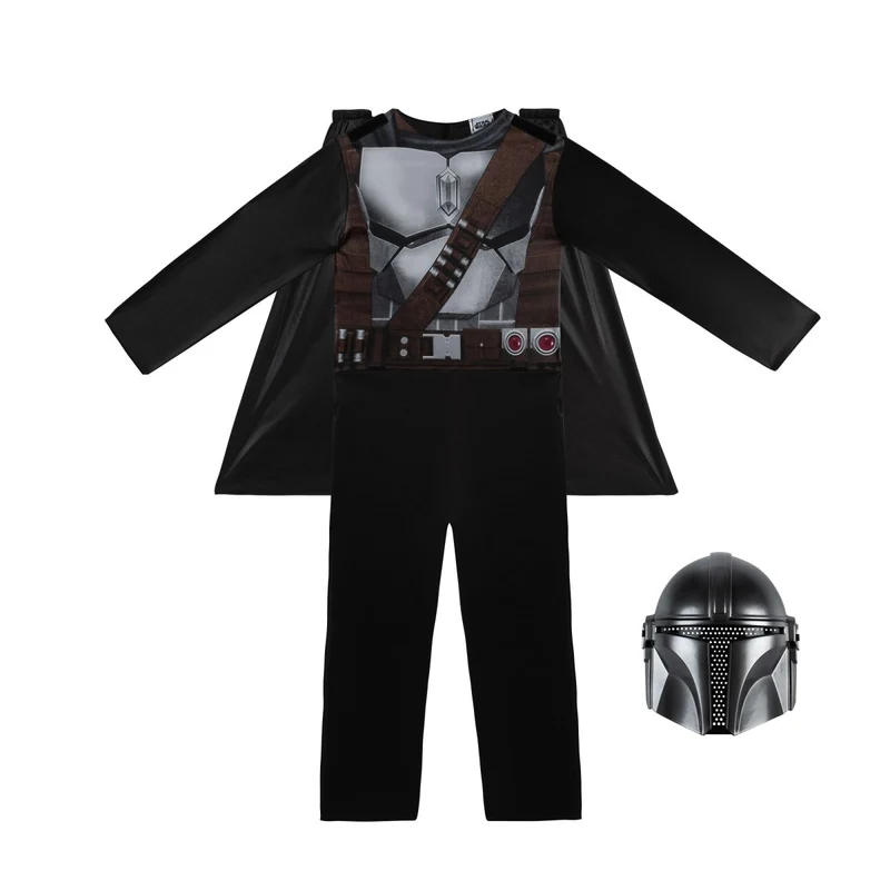 The Mandalorian Costume for Kids, Star Wars, Jumpsuit with Attached Cape