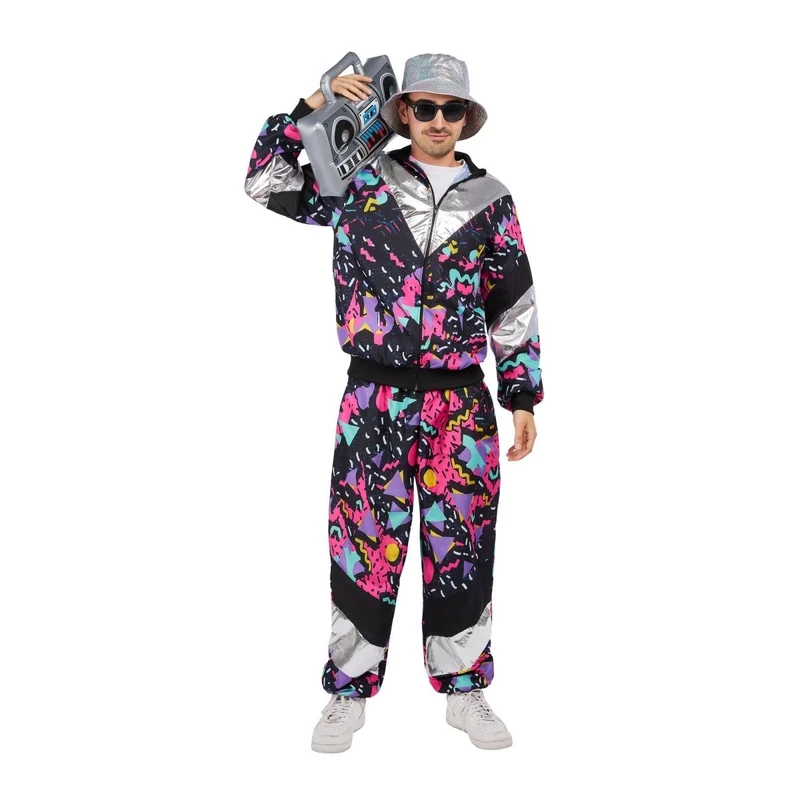 Arcade Fever 80s Costume for Adults, Top and Pants