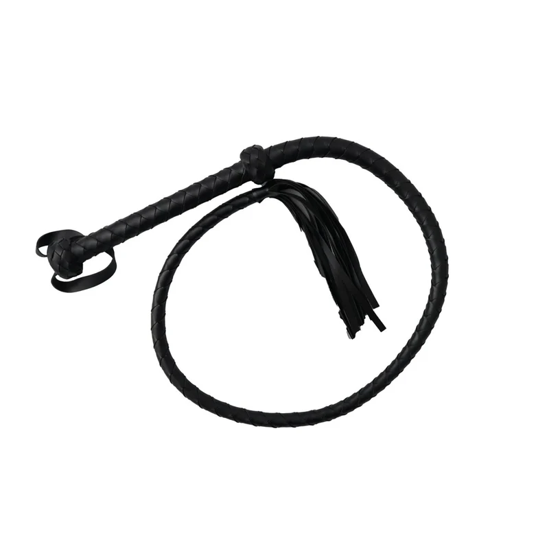 Leather Bull Whip, 1 Count