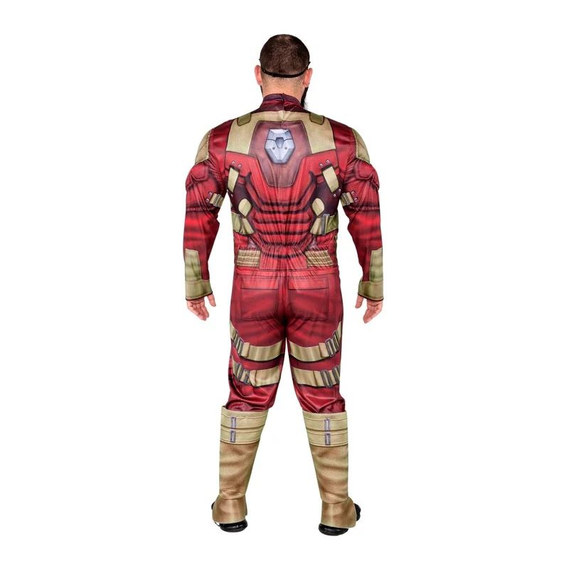 Red Guardian Qualux Costume for Adults, Marvel, Jumpsuit and Mask