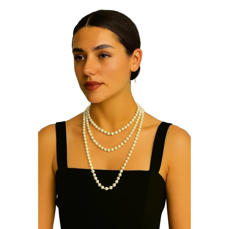 Pearl Necklace, 56 Inches, 1 Count