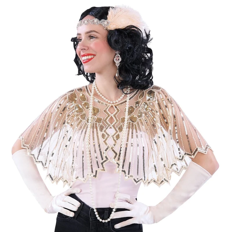 1920s Champagne Gatsby Elegant Set, 5 Count